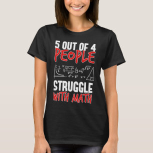 Camiseta 5 Em 4 Pessoas De Luta Com Matemática