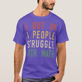 Camiseta 5 Em 4 Pessoas De Luta Com Matemática