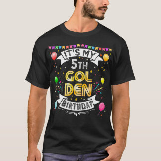 Camiseta 5 Festa de aniversário É a minha 5 Aniversário do
