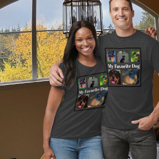 Camiseta 5-Foto Meu Cachorro Favorito Cria Sua Própria Cami