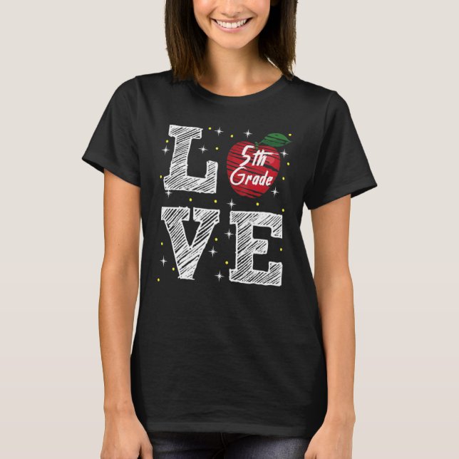 Camiseta 5 Grade Love with Apple (Frente)