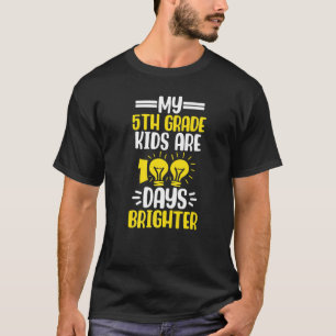 Camiseta 5 Grau 100 Dias Mais Brilhante Professor 100 Dia d