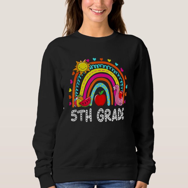 Camiseta 5 Grau de Verão Rainbow Kids Professores Campo Dia (Frente)