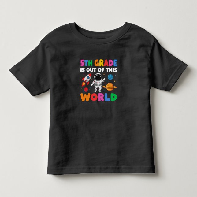 Camiseta 5 - Grau De Volta Para O Professor De Espaço De As (Frente)