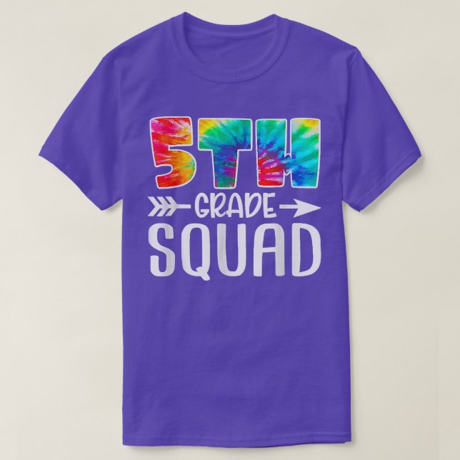 Camiseta 5 Grau Esquadrão Colar de Volta à Escola Professor (Frente do Design)