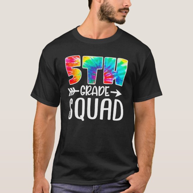 Camiseta 5 Grau Esquadrão Colar De Volta Ao Professor Stu (Frente)