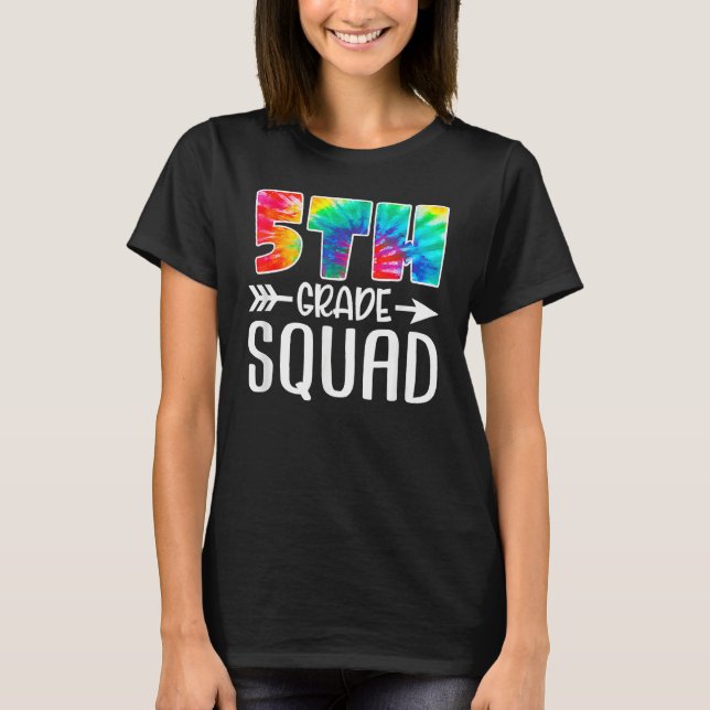 Camiseta 5 Grau Esquadrão Colar De Volta Ao Professor Stu (Frente)