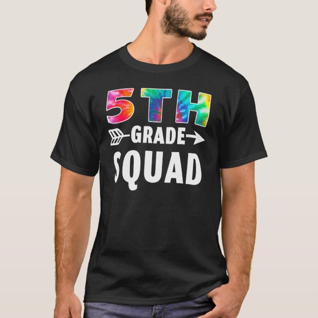 Camiseta 5 Grau Esquadrão Colar De Volta Ao Professor Stu (Frente)
