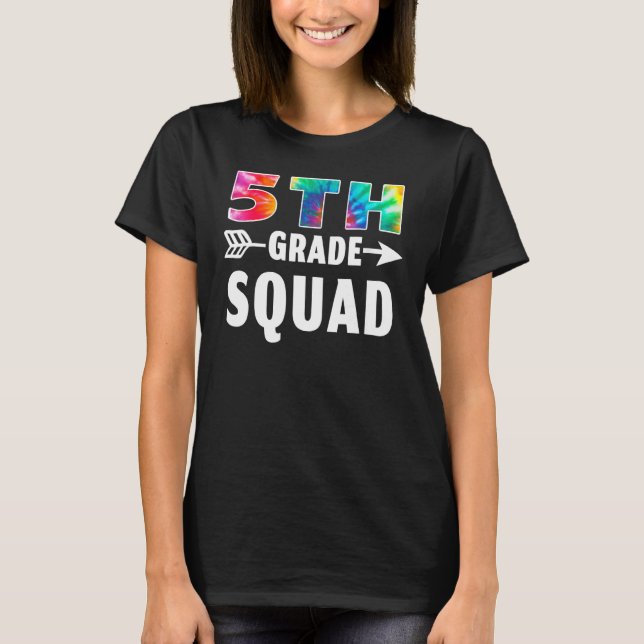 Camiseta 5 Grau Esquadrão Colar De Volta Ao Professor Stu (Frente)