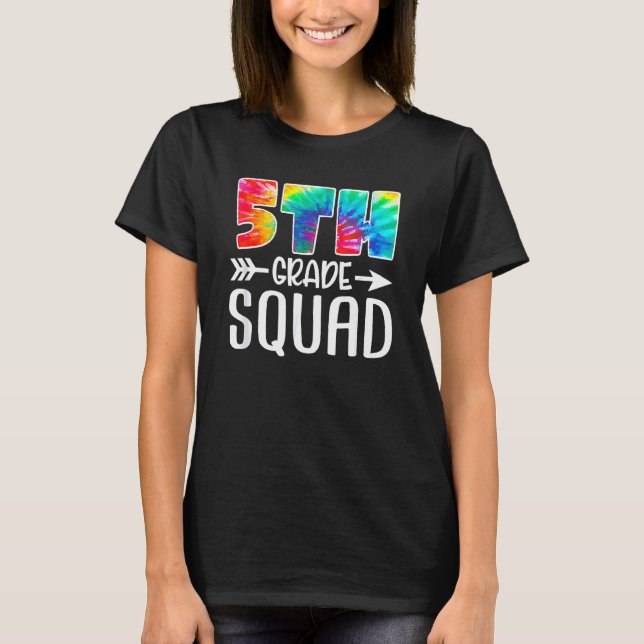 Camiseta 5 Grau Esquadrão Colar De Volta Ao Professor Stu (Frente)
