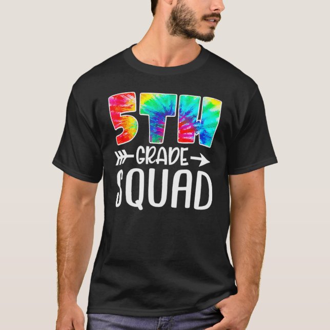 Camiseta 5 Grau Esquadrão Colar De Volta Ao Professor Stu (Frente)
