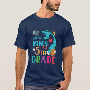 Camiseta 5 Grau Ondas De Fazer De Professores No 5 Grau