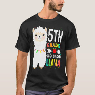 Camiseta 5 Grau Sem Prob Llama Professor Primeiro Dia