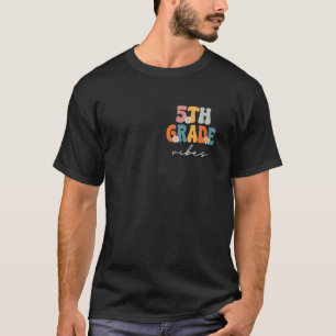 Camiseta 5 Grau Vibes Groovy de volta à Professora de Ensin
