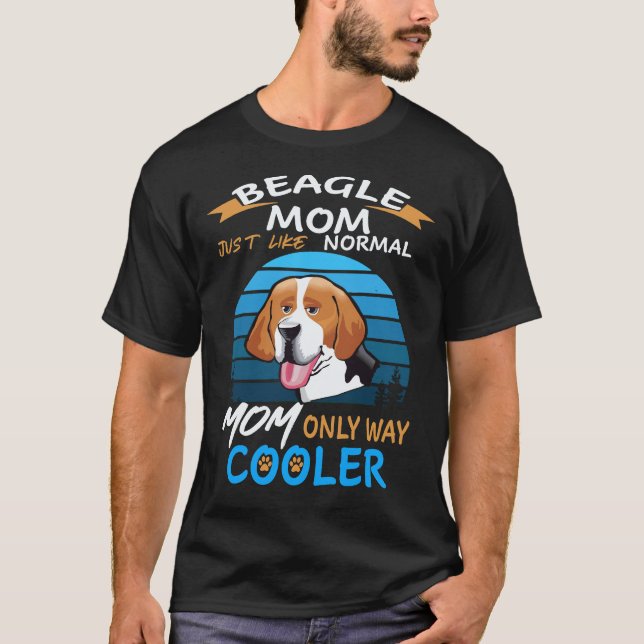 Camiseta 5 Mãe Beagle Mais Legal Beagle (Frente)