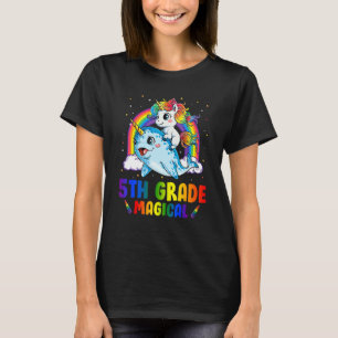 Camiseta 5 Magical Unicorn Estendido De Volta A S
