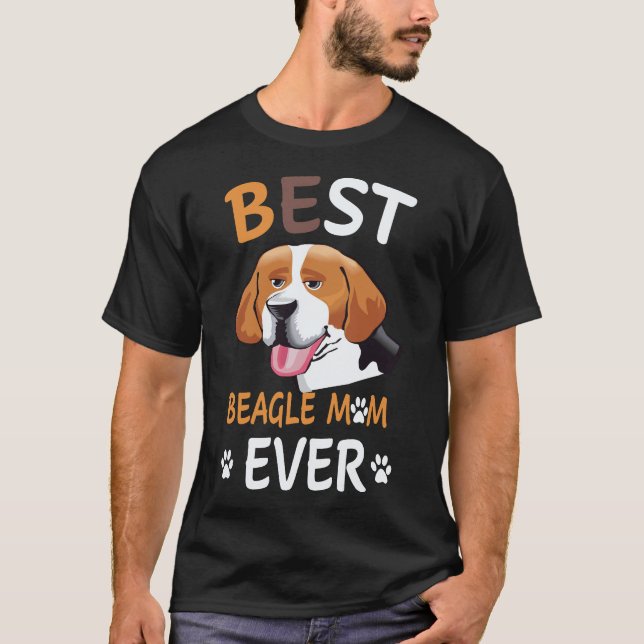 Camiseta 5 Melhor Beagle Mãe Eternamente Beagle (Frente)