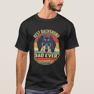 Camiseta 5 Melhor Pai Dachshund de Todos os Tempos