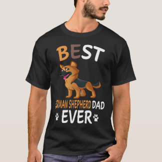Camiseta 5 Melhor Pai Pastor Alemão de Todos os Tempos