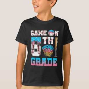 Camiseta 5 para trás para o Sorvete G de Beisebol Escolar
