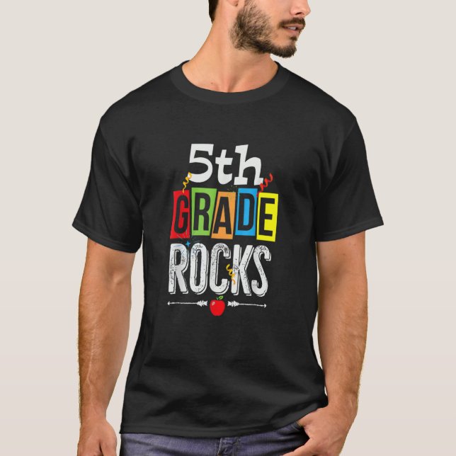 Camiseta 5 Quinto Ano Rochas De Volta À Escola (Frente)