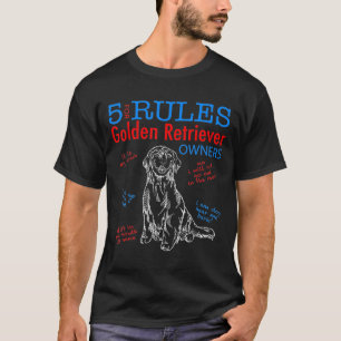 Camiseta 5 Regras Para Os Proprietários De Ouros