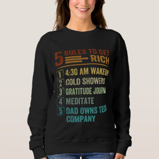 Camiseta 5 Rules to Get Rich   How To Get Rich  Golden Rule