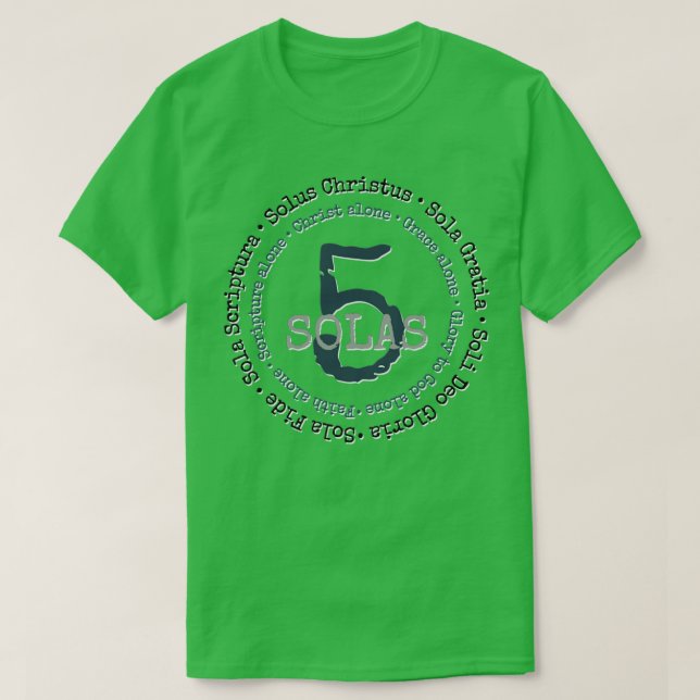 Camiseta 5 Solas da Reforma (Frente do Design)