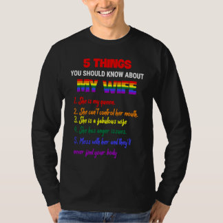 Camiseta 5 Things You Should Know About My Wife