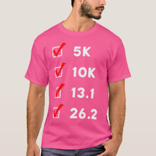 Camiseta 5K 10K 13 1 26 2 Amante de Corrida Conquista de Co