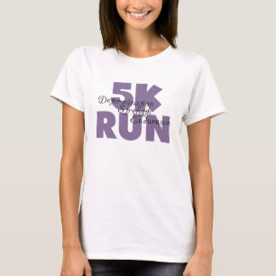 Camiseta 5K Executar Roxo