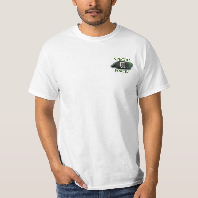 Camiseta 5os veterinários das boinas verdes do sof do sfg (Frente)