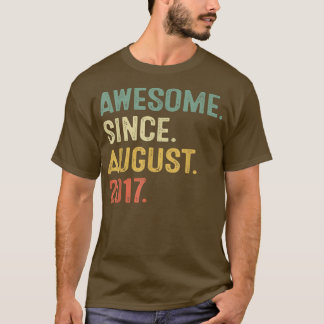 Camiseta 5th Birthday Gifts 5 Years Old Boy Awesome Since A