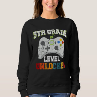 Camiseta 5TH Fifth Grade Unlocked Level Up Game Back To Sch