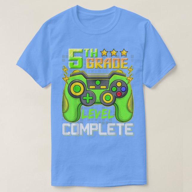 Camiseta 5th Grade Complete Video Game Senior Graduation Bo (Frente do Design)