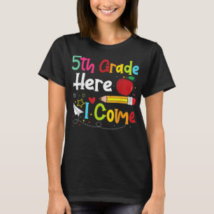 Camiseta 5th Grade Here I Come Teacher Back To School Boys 