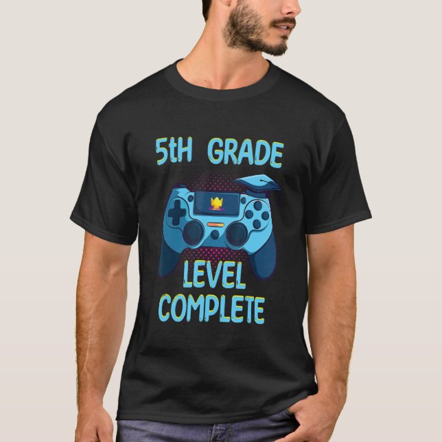 Camiseta 5th Grade Level Complete Last Day Of School  Gradu (Frente)