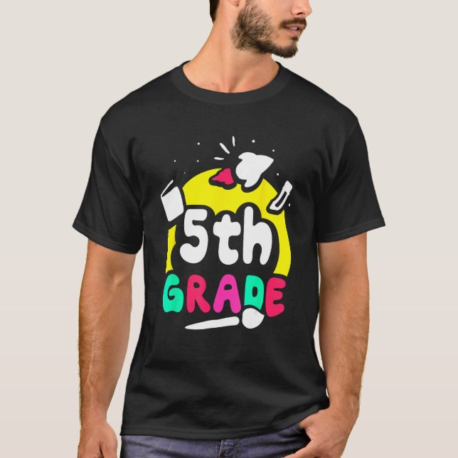 Camiseta 5th Grade Pupil Grader Class School (Frente)