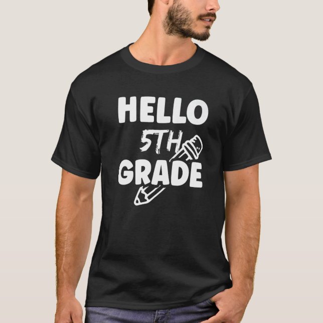 Camiseta 5Th Grade School Pupil Cute Teacher Premium (Frente)