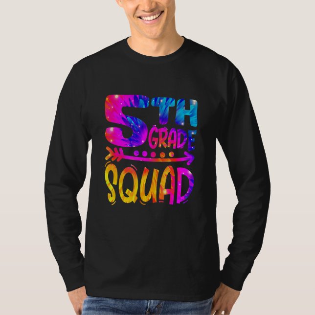 Camiseta 5th Grade Squad Teacher Student First Day Of Schoo (Frente)