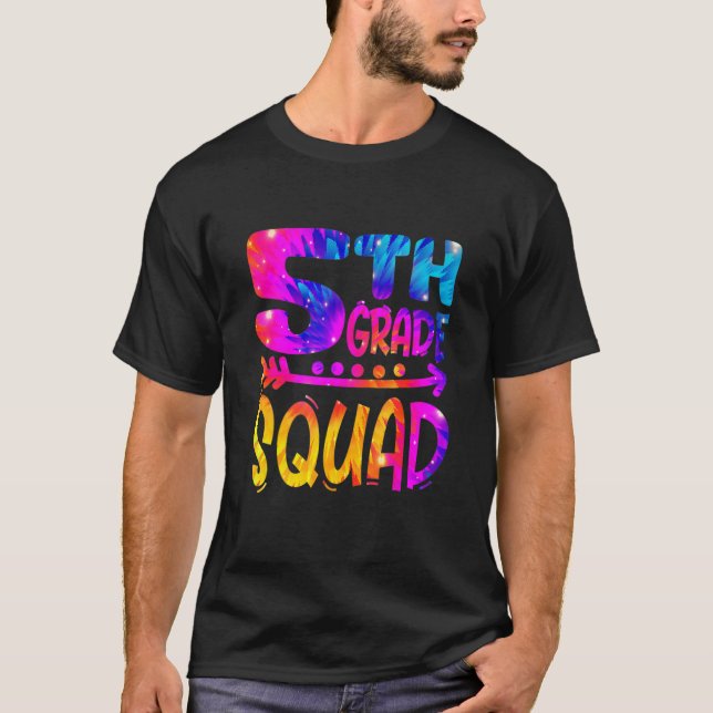 Camiseta 5th Grade Squad Teacher Student First Day Of Schoo (Frente)