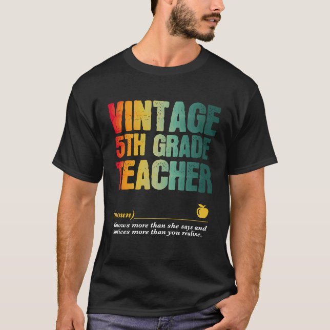 Camiseta 5th Grade Teacher Appreciation Week Back to School (Frente)