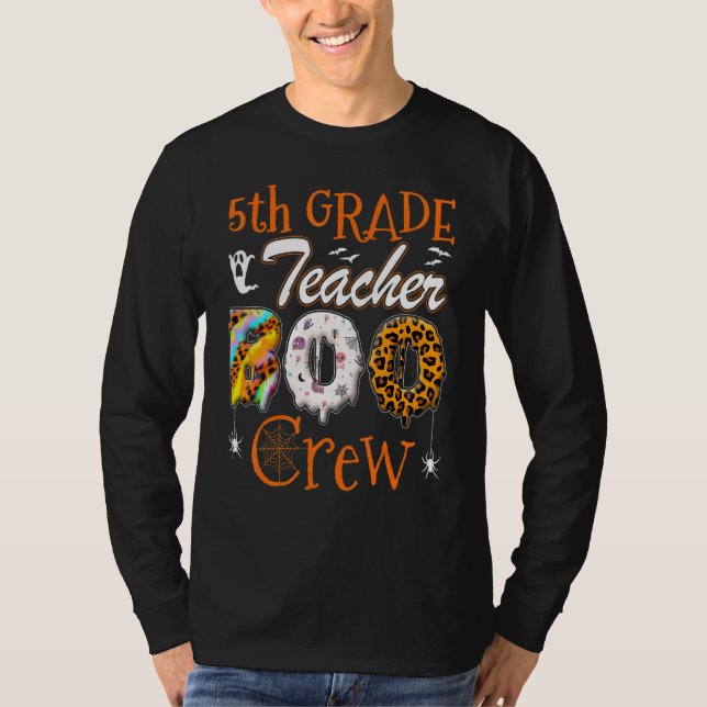 Camiseta 5th Grade Teacher Boo Crew  Teachers Halloween Cos (Frente)