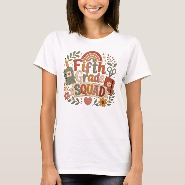 Camiseta 5th Grade Teacher Tee (Frente)