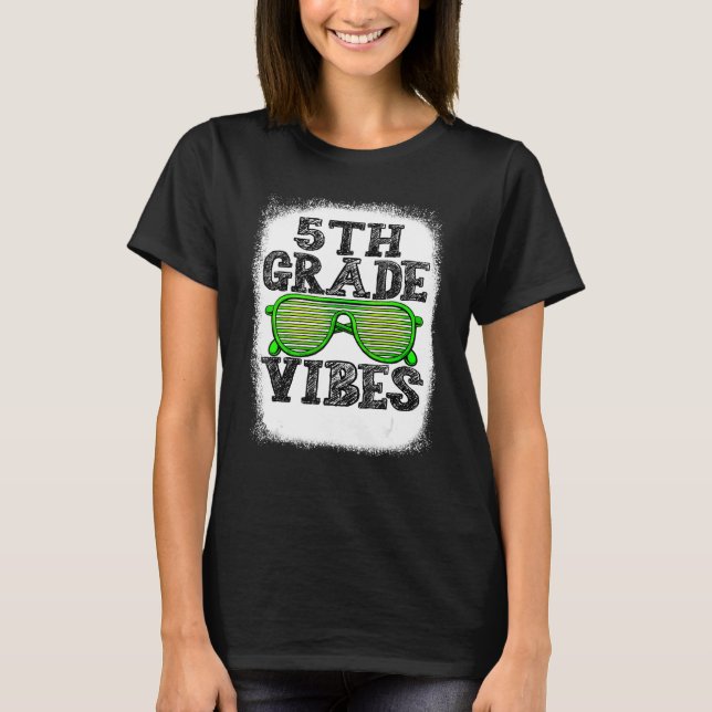 Camiseta 5th Grade Vibes 5th Grade Back To School Boys Kids (Frente)