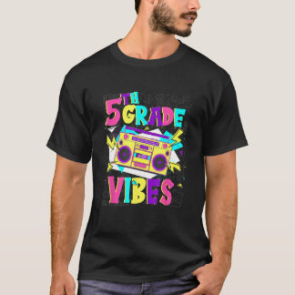 Camiseta 5th Grade Vibes Stereo Student Teacher Back To Sch