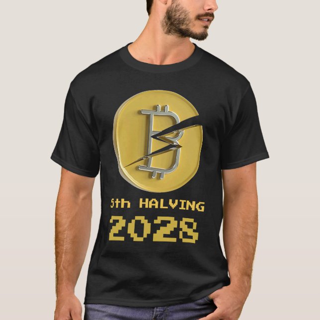 Camiseta 5th Halving Bitcoin 2028 Crypto Halvenings (Frente)