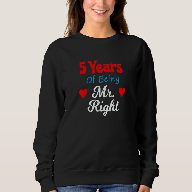 Camiseta 5th Wedding Anniversary for Men Him Mr Right Husba (Frente)