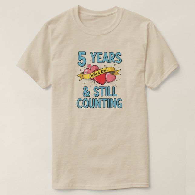 Camiseta 5th Year Anniversary  (Frente do Design)