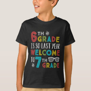 Camiseta 6ª série é tão ano passado Bem-vindo ao chá da 7ª
